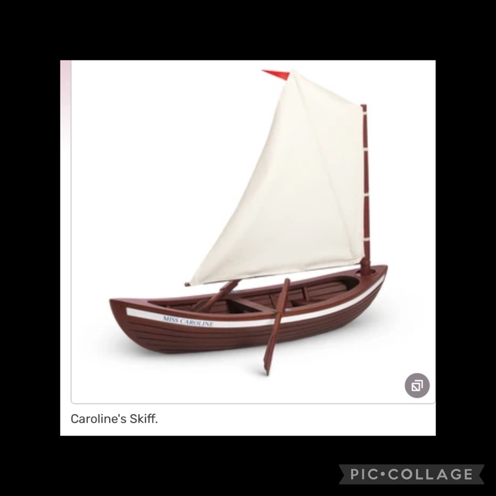 American girl doll Miss Caroline skiff